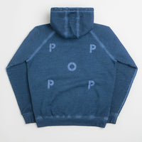 Pop Trading Company Stencil Logo Hoodie - Navy thumbnail