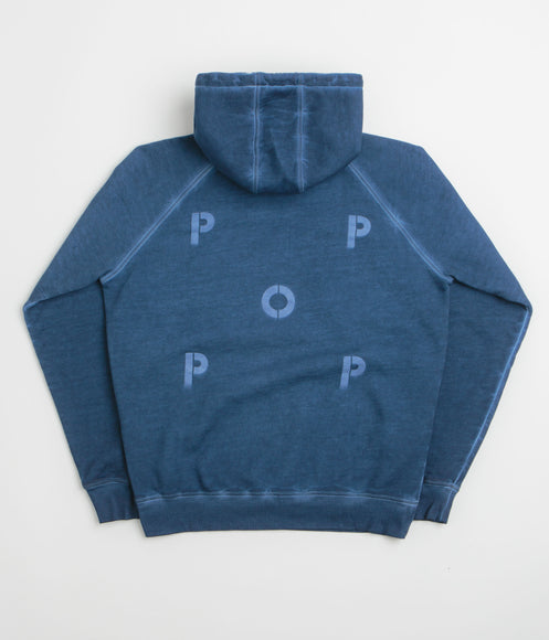 Pop Trading Company Stencil Logo Hoodie - Navy