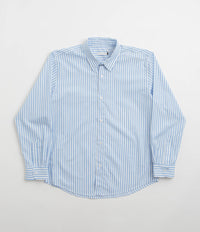Pop Trading Company Striped Logo Shirt in White