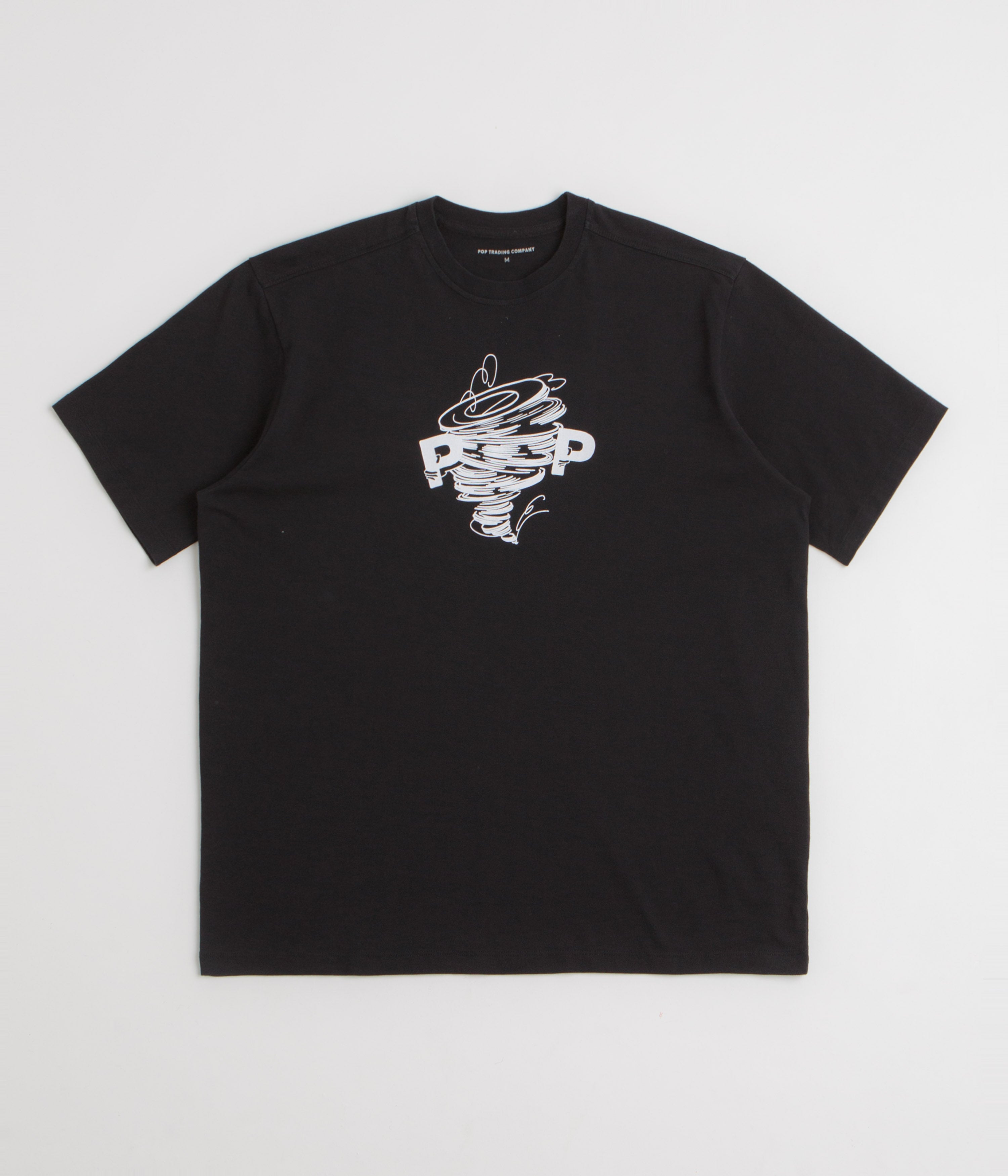 Pop Trading Company Swirl T-Shirt in Black