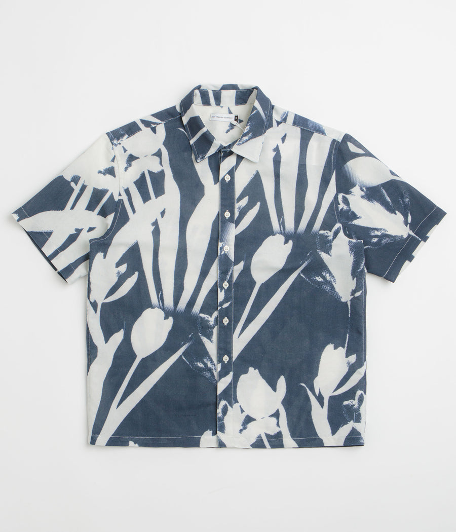 Pop Trading Company Tulip Short Sleeve Shirt - Navy