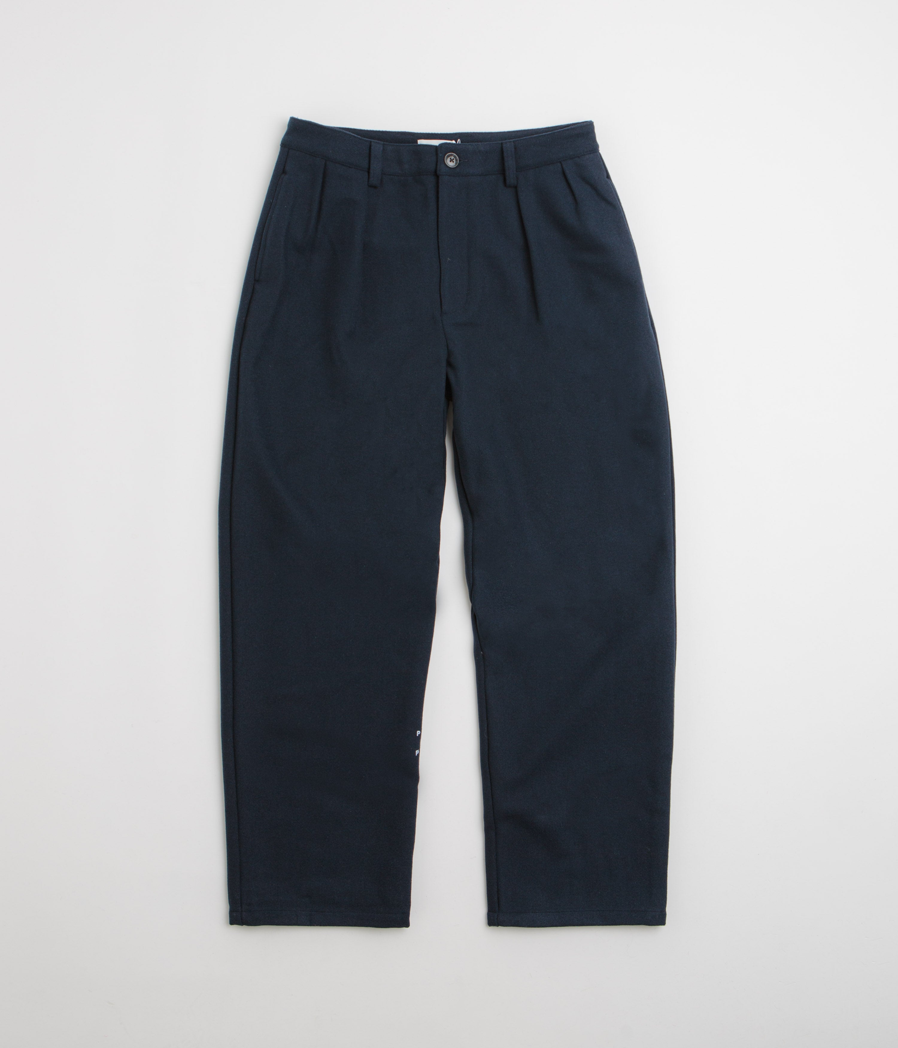 Pop Trading Company Wool Hewitt Suit Pants in Navy