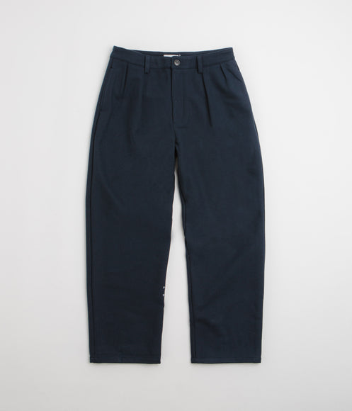 Pop Trading Company Wool Hewitt Suit Pants - Navy