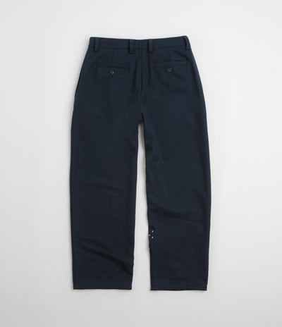 Pop Trading Company Wool Hewitt Suit Pants in Navy