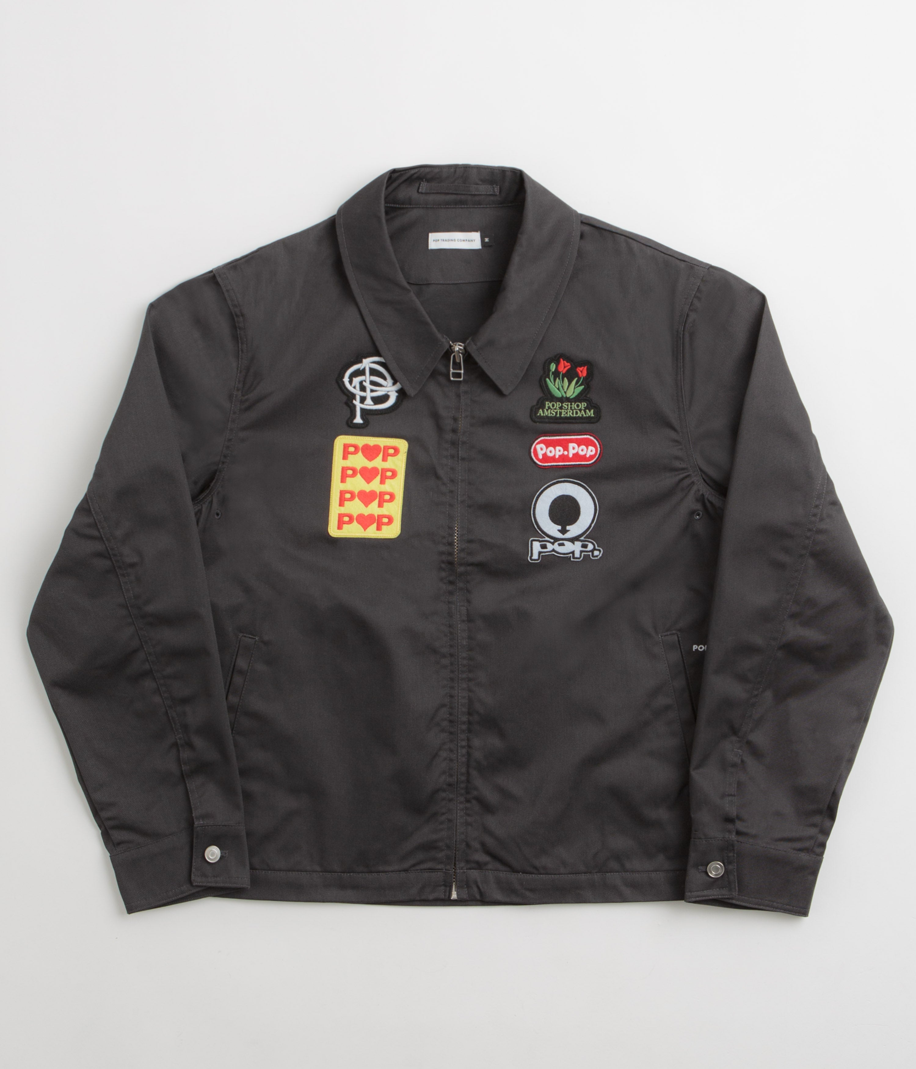 Pop Trading Company Worker Jacket in Anthracite