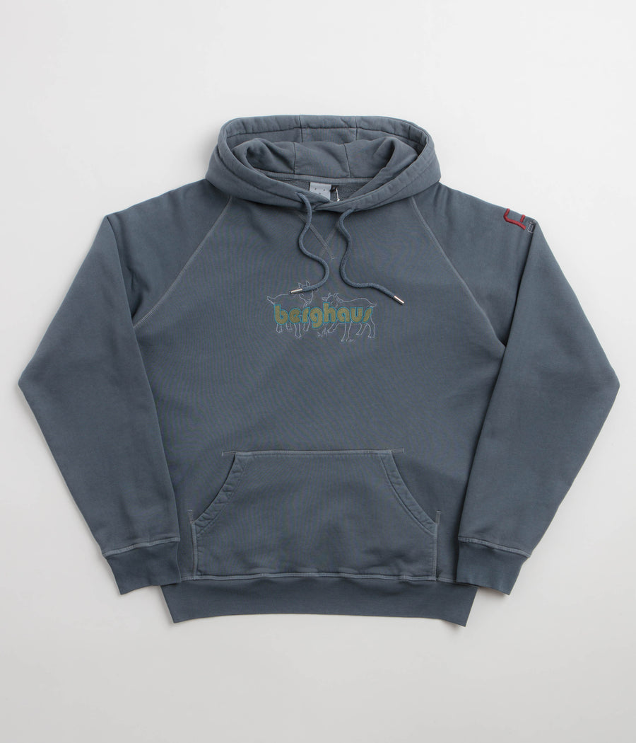 Pop Trading Company x Berghaus Berggoat Hoodie - Washed Navy