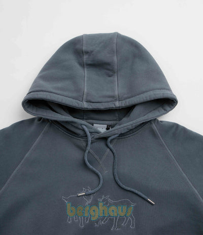 Pop Trading Company x Berghaus Berggoat Hoodie - Washed Navy