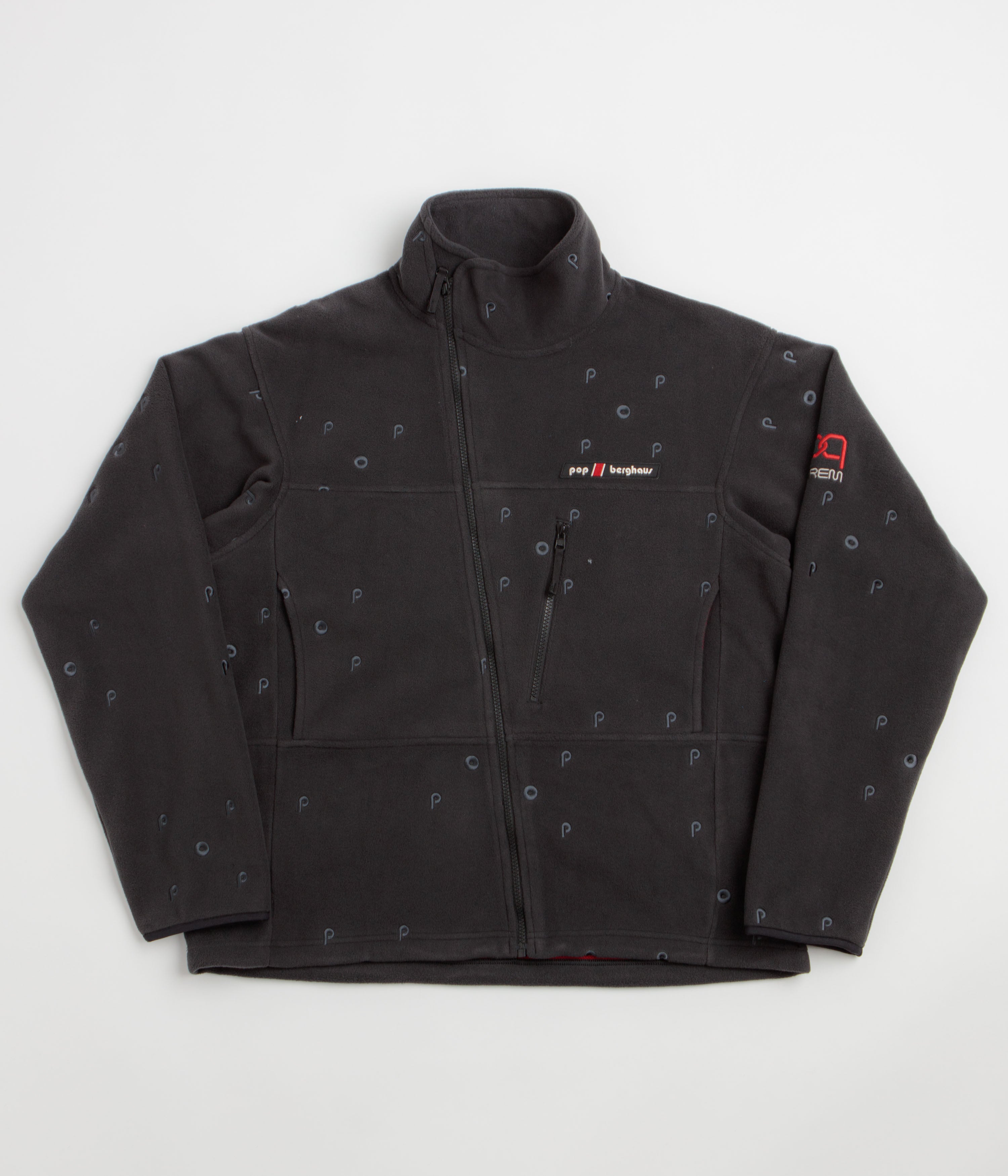 Pop Trading Company x Berghaus Lhoste Full Zip Fleece Jacket - Black