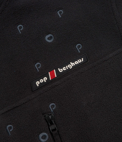 Pop Trading Company x Berghaus Lhoste Full Zip Fleece Jacket - Black