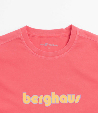 Pop Trading Company x Berghaus Logo T-Shirt - Washed Haute Red