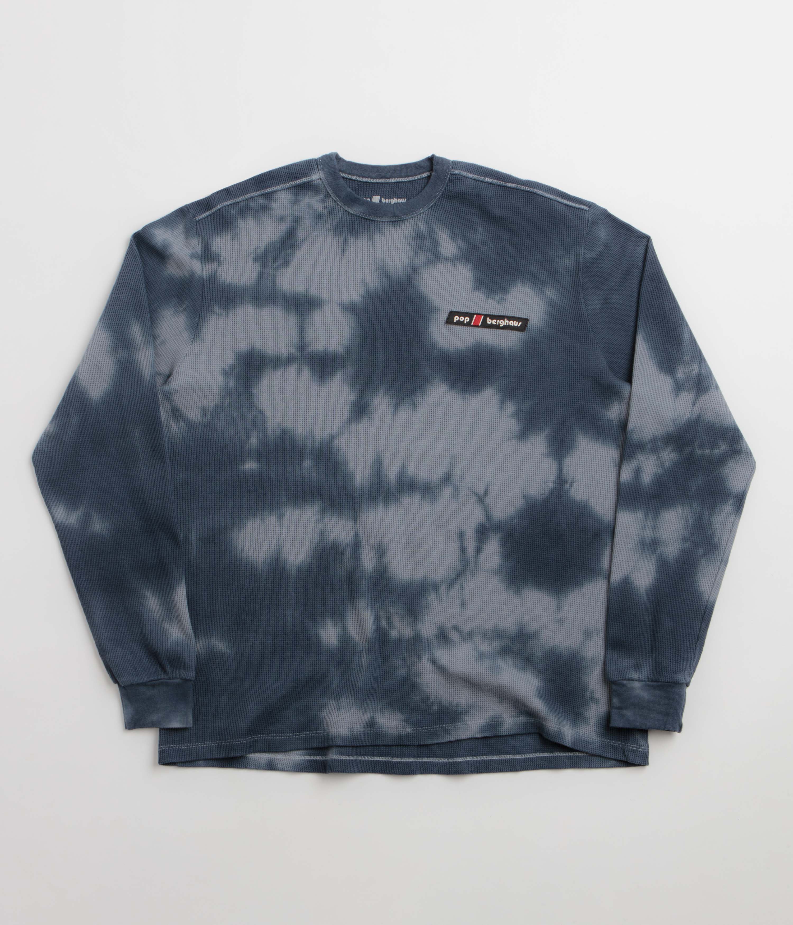Pop Trading Company x Berghaus Waffle Long Sleeve T-Shirt - Navy