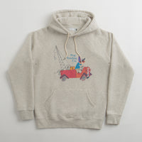 Pop Trading Company x Fiep Pop Hoodie in Off White Heather thumbnail