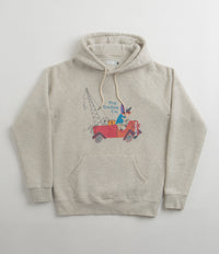 Pop Trading Company x Fiep Pop Hoodie in Off White Heather