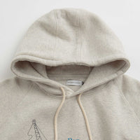 Pop Trading Company x Fiep Pop Hoodie in Off White Heather thumbnail