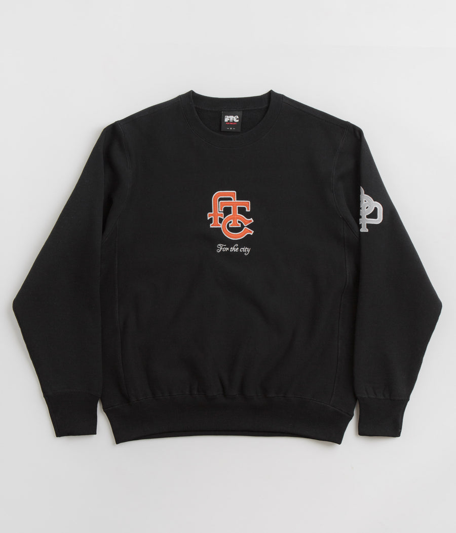 Pop Trading Company x FTC Crewneck Sweatshirt - Black