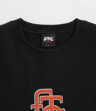 Pop Trading Company x FTC Crewneck Sweatshirt - Black