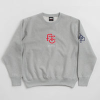 Pop Trading Company x FTC Crewneck Sweatshirt - Heather Grey thumbnail