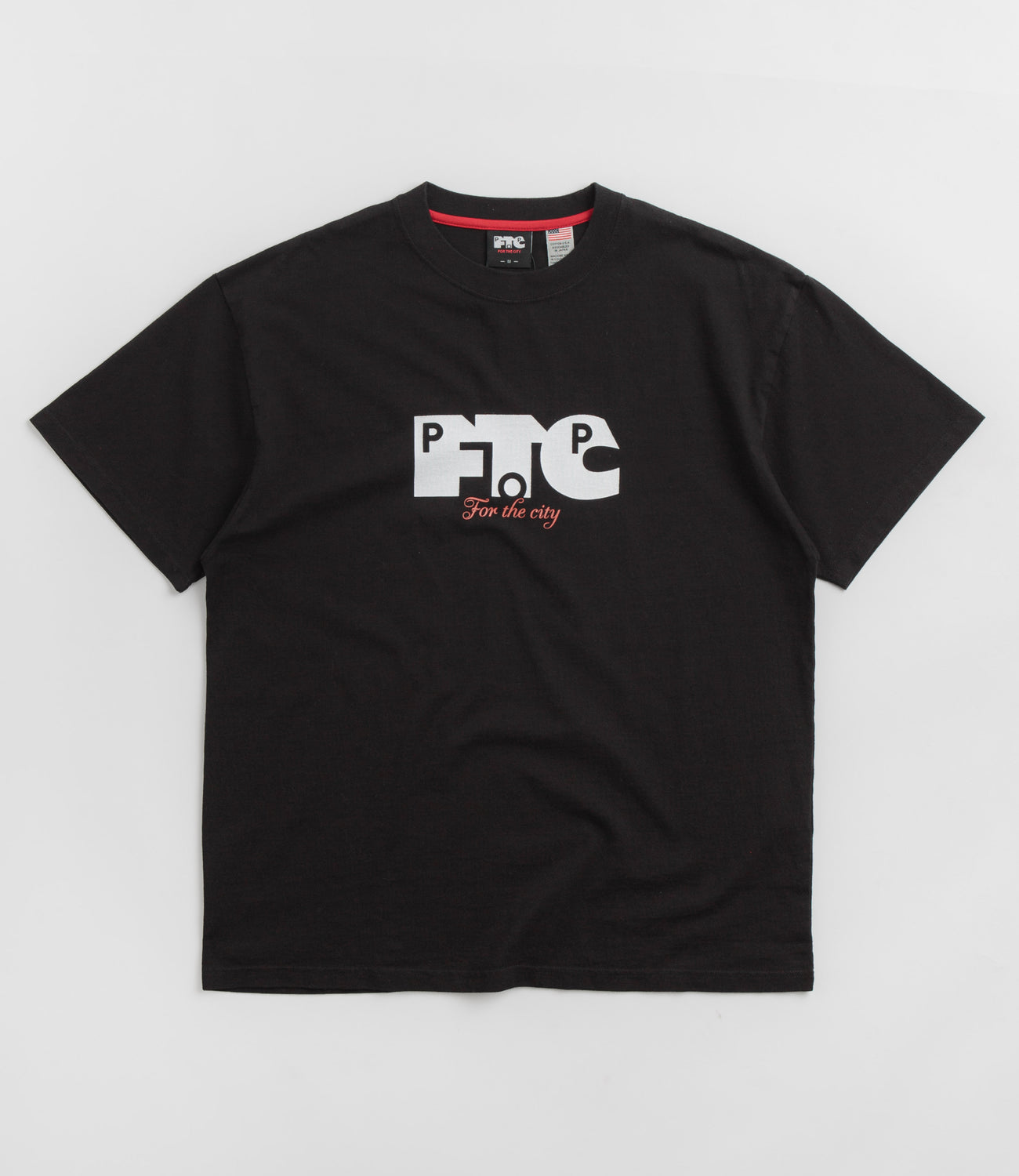 Pop Trading Company x FTC Logo T-Shirt - Black | Flatspot Pop Trading Company x FTC Logo T-Shirt - Black | Flatspot