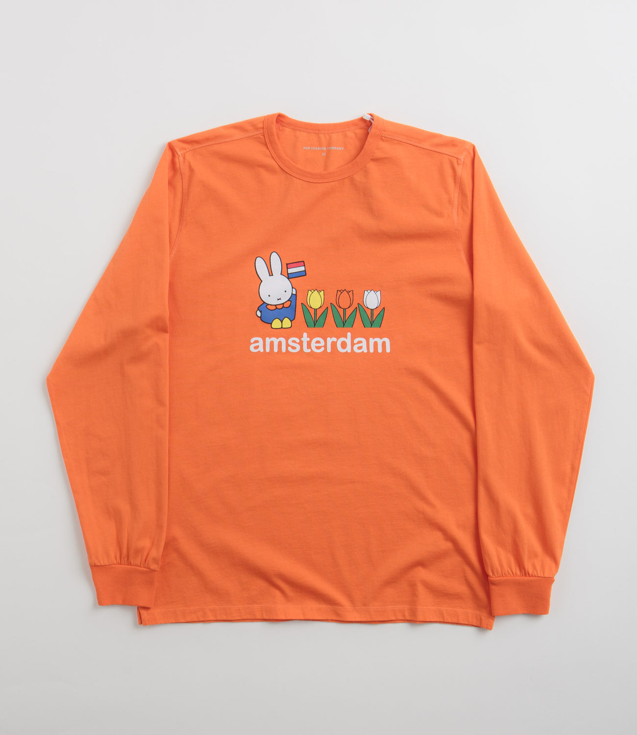 Pop Trading Company X Miffy Amsterdam Long Sleeve T Shirt Red Flatspot pop-trading-company-x-miffy-amsterdam-long-sleeve-t-shirt-red-flatspot