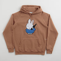 Pop Trading Company x Miffy Applique Hoodie - Brown thumbnail