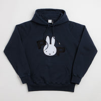 Pop Trading Company x Miffy Applique Hoodie - Navy thumbnail