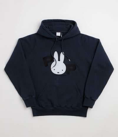 Pop Trading Company x Miffy Applique Hoodie - Navy