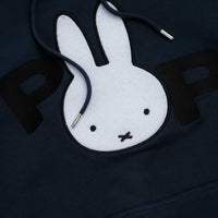 Pop Trading Company x Miffy Applique Hoodie - Navy thumbnail