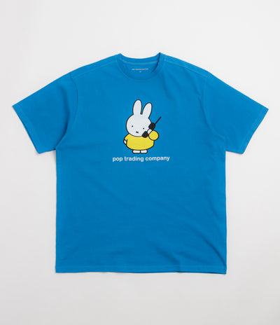 Pop Trading Company x Miffy Calling T-Shirt - Blue