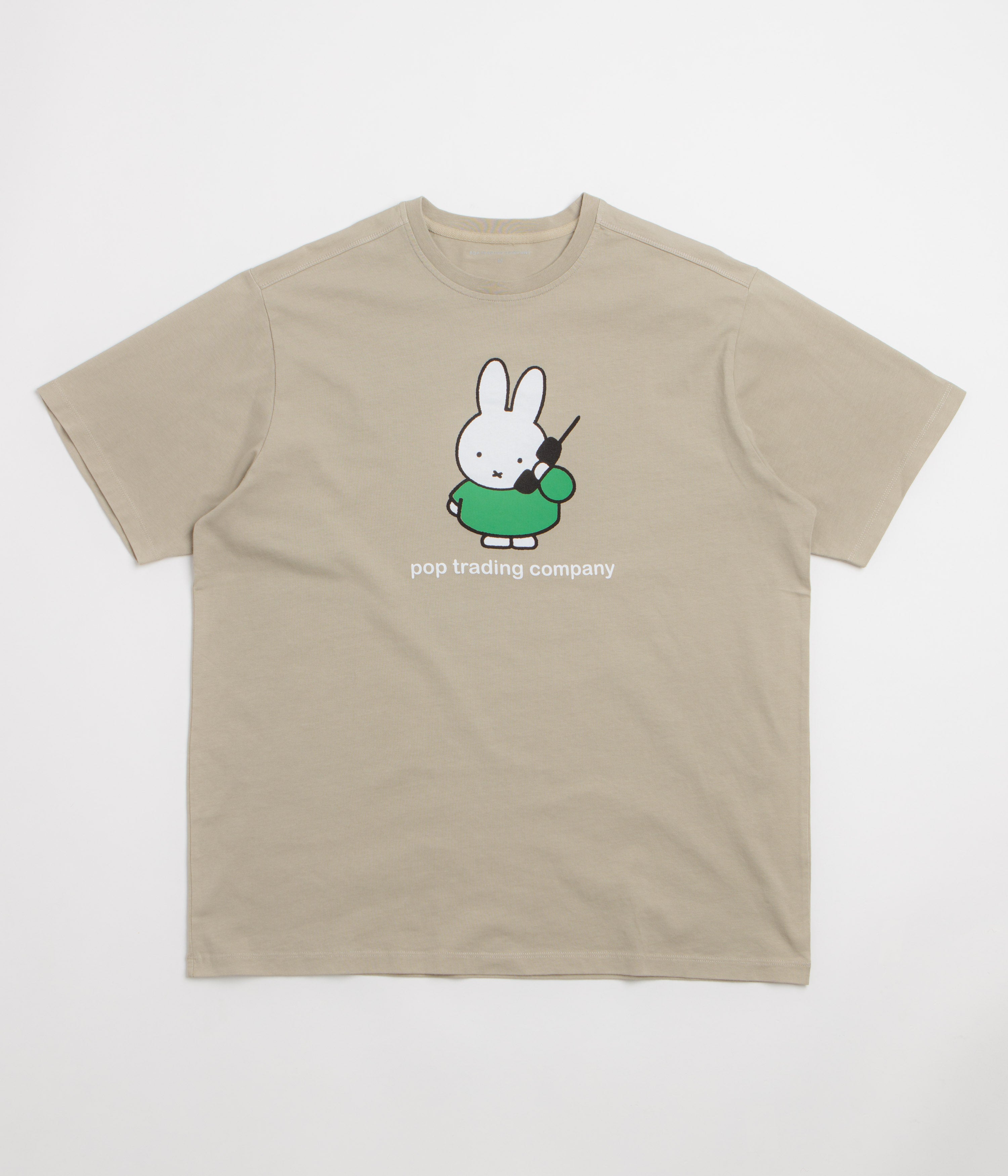 Pop Trading Company x Miffy Calling T-Shirt - Grey