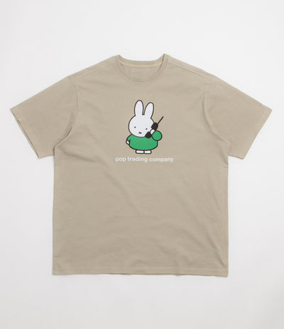 Pop Trading Company x Miffy Calling T-Shirt - Grey