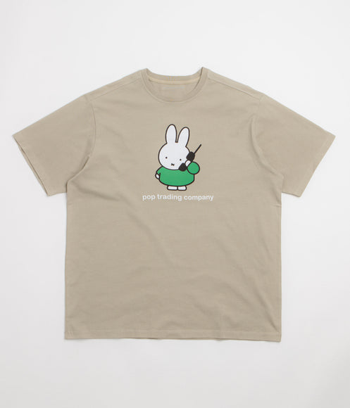 Pop Trading Company x Miffy Calling T-Shirt - Grey