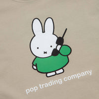 Pop Trading Company x Miffy Calling T-Shirt - Grey thumbnail