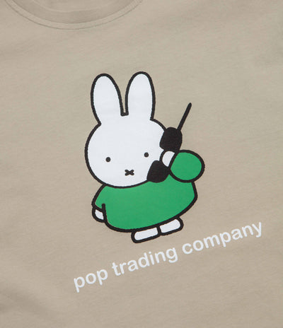 Pop Trading Company x Miffy Calling T-Shirt - Grey