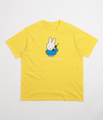 Pop Trading Company x Miffy Calling T-Shirt - Yellow