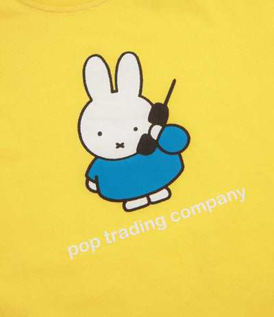 Pop Trading Company x Miffy Calling T-Shirt - Yellow