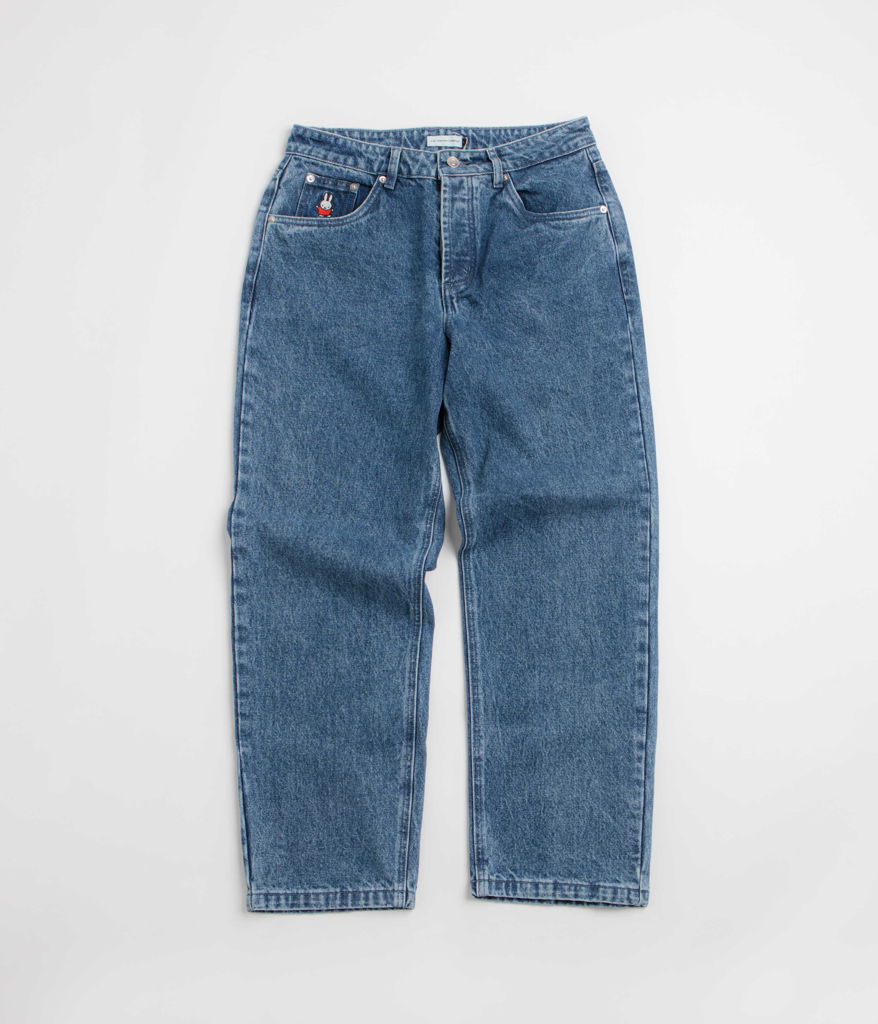 Pop Trading Company x Miffy DRS Denim Pants - Stonewashed