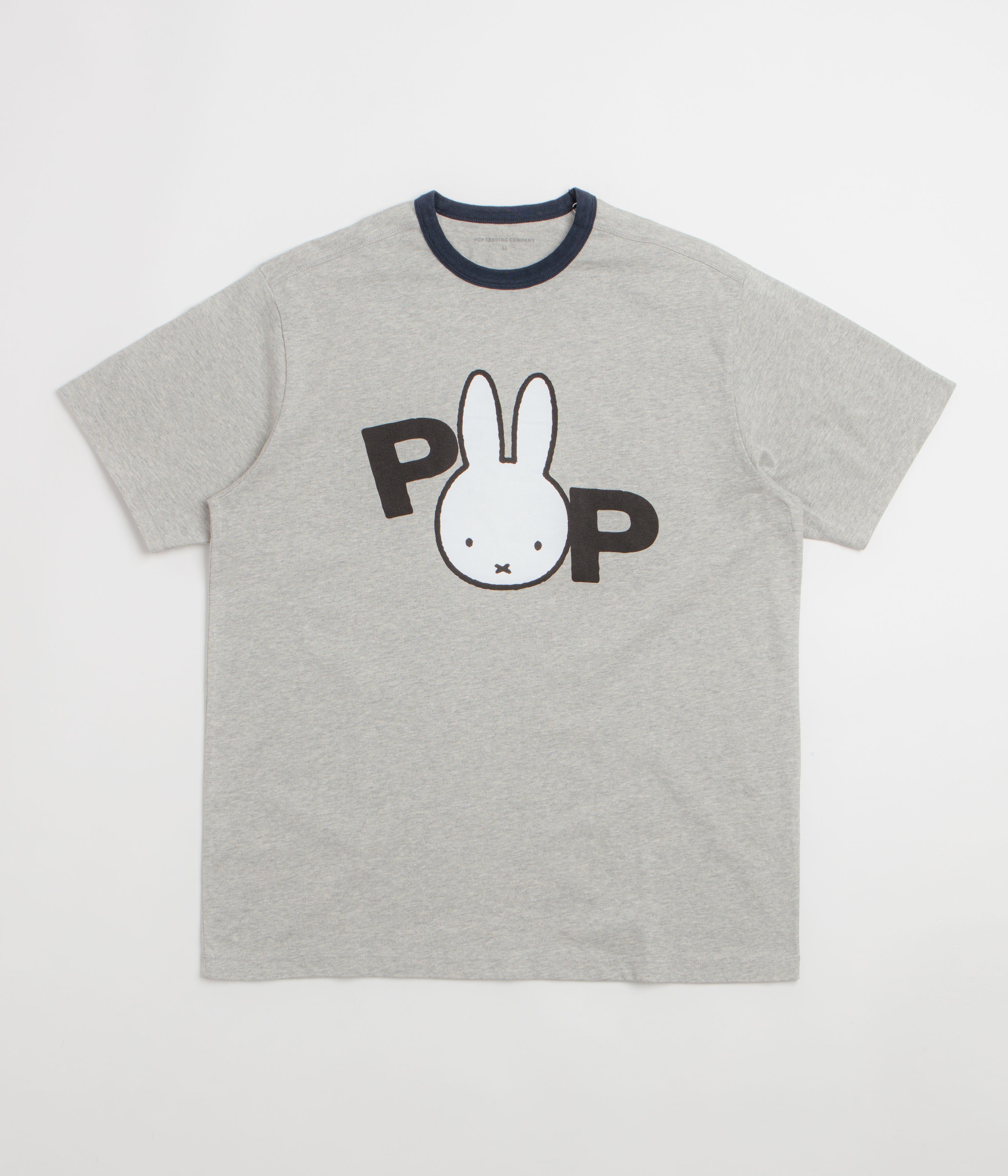 Pop Trading Company x Miffy Ears T-Shirt - Heather Grey