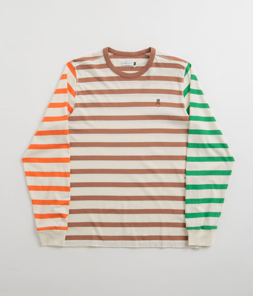 Pop Trading Company x Miffy Embroidered Striped Long Sleeve T-Shirt - Multi