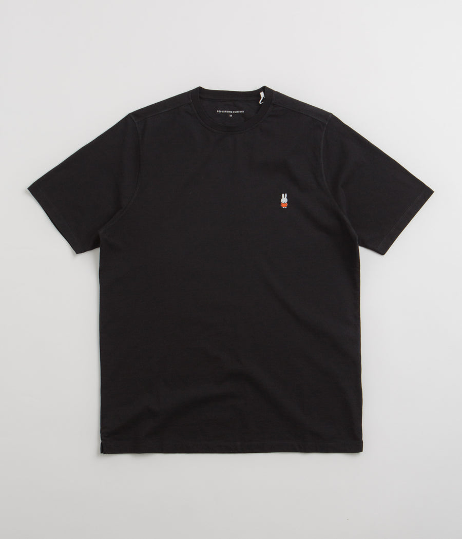 Pop Trading Company x Miffy Embroidered T-Shirt - Black