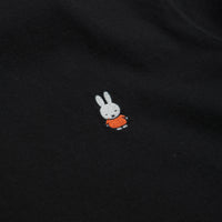 Pop Trading Company x Miffy Embroidered T-Shirt - Black thumbnail
