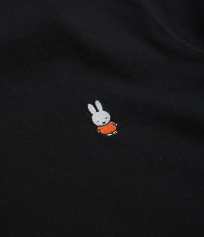 Pop Trading Company x Miffy Embroidered T-Shirt - Black