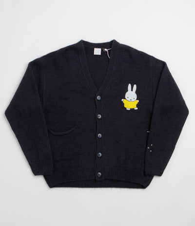 Pop Trading Company x Miffy Knitted Mohair Cardigan - Navy