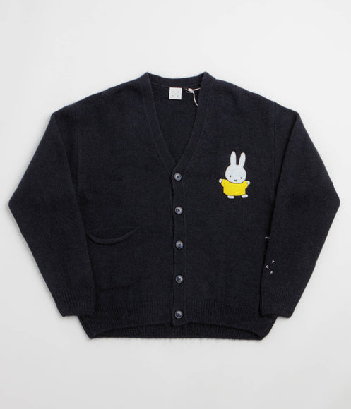 Pop Trading Company x Miffy Knitted Mohair Cardigan - Navy