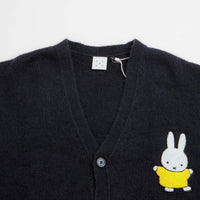 Pop Trading Company x Miffy Knitted Mohair Cardigan - Navy thumbnail