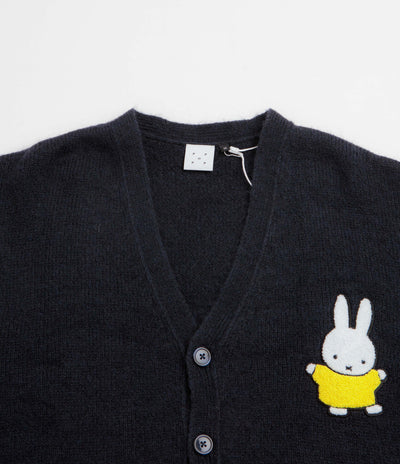 Pop Trading Company x Miffy Knitted Mohair Cardigan - Navy