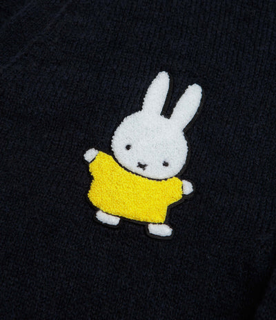 Pop Trading Company x Miffy Knitted Mohair Cardigan - Navy