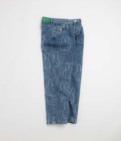 Pop Trading Company x Miffy Pattern DRS Denim Pants - Stonewashed