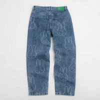 Pop Trading Company x Miffy Pattern DRS Denim Pants - Stonewashed thumbnail