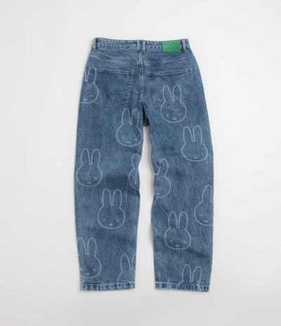 Pop Trading Company x Miffy Pattern DRS Denim Pants - Stonewashed