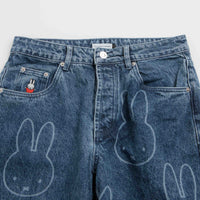 Pop Trading Company x Miffy Pattern DRS Denim Pants - Stonewashed thumbnail